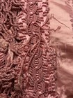 VINTAGE Italian Pink Silk Floral Damask Bedspread 80 x 110 — photo 9