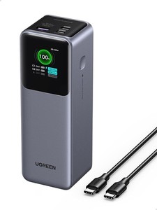 UGREEN Nexode Banque d'électricité 25000mAh 200W Chargeur portable pour ordinateur portable PD 3.1 Accélérer le chargement