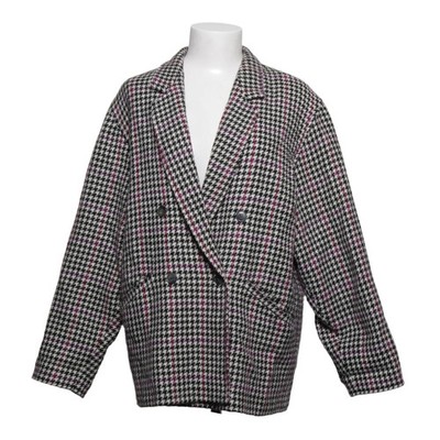 Marella, Blazer, Größe: 40, Schwarz/Weiß/Lila/Mehrfarbig, Wolle #MPO