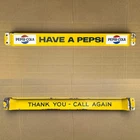 Vtg 32” Pepsi Cola Door Push Bar Soda Have A Pepsi Porcelain Promo Sign