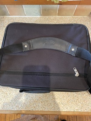 Samsonite erweiterbare Laptop-Aktentasche Messenger Bag schwarz Reise Business Tasche 