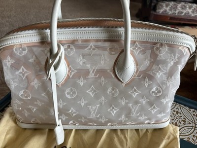 Louis Vuitton Blanc Monogram Transparent Lockit East West Bag - Ships Same Day!