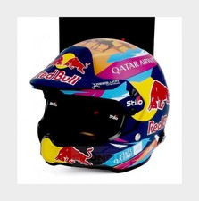 1:2 MINI HELMET Stilo Casco Nasser Al-Attiyah Rally Dakar 2024 MH2414