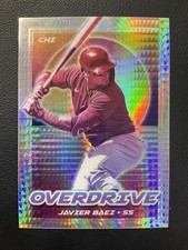 2021 Panini Chronicles #1 Javier Baez Overdrive Hyper /299 Chicago Cubs