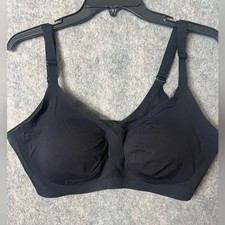 Honeylove Woman Size 1X Classic Black lace trim Bra