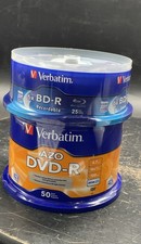 Verbatim 6X BD-R 25 Pack AZO DVD-R 50 Pack Blank Disc Media Bundle Lot of 2