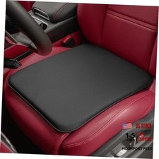 Car Seat Cushion Breathable Nappa-style Microfiber Leather Premium Black