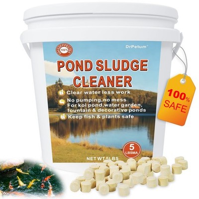 Natural Muck Sludge Tablets for Ponds & Lakes  Controls Odor, Safe for Fish