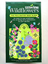 UNWINS WILDFLOWERS EASY SOW POLLINATOR SEEDS 1.2KG (6msq) BEES & BUTTERFLIES 10.83 per kilo