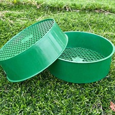 Tamis de Jardin Rond Portable Vert pour Compost, pour Roches, Terre Végétale