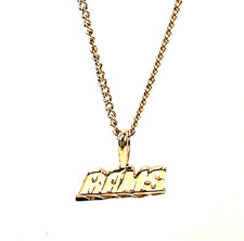 Los Angeles Rams Pendant on 24” Goldtone Cable Chain