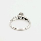 Sterling Silver Vintage Genuine Diamond Ring Size 8 — photo 7