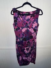 Ralph Lauren purple floral sleeveless a-line knee length dress size 10