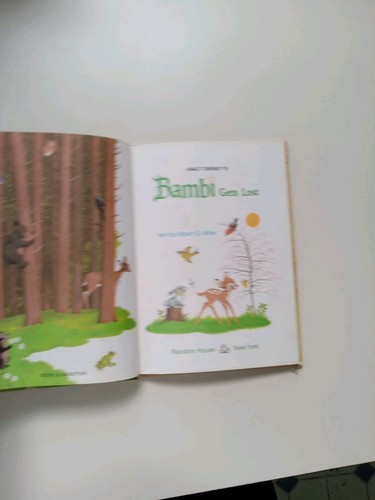 Vintage 1985 Walt Disney’s Bambi Gets Lost Hardcover Book. Albert G Miller. - Picture 8 of 19
