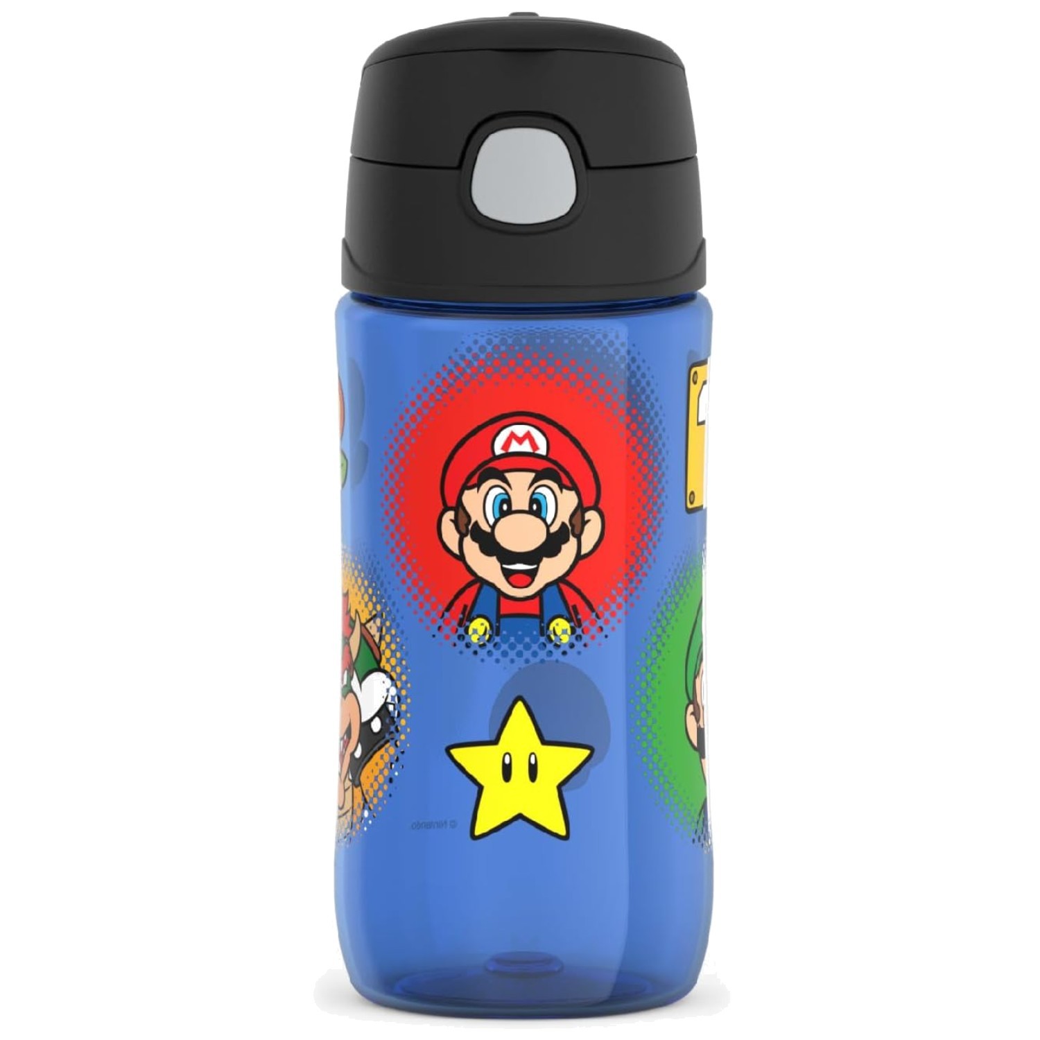 FUNtainer 16oz Plastic Water Bottle, Mario