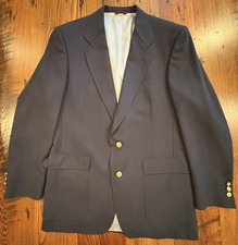Jack Nicklaus Blazer Jacket Mens Navy with Gold Buttons Golf Country Club 44R