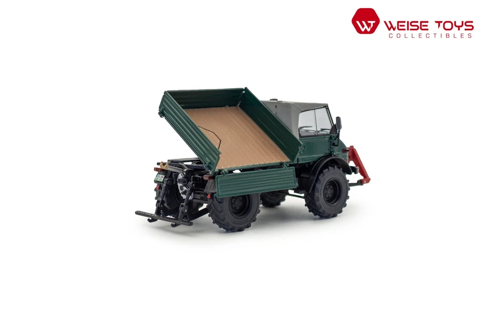 WEISE-TOYS, UNIMOG 406 U84 con sollevatore anteriore, 1/32, WEI1048 - Immagine 2 di 2