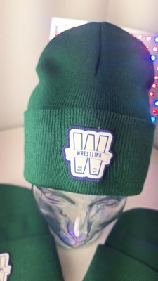 Wrestling HARD WORK PAYS OFF Green Beanie Cap Hat New 