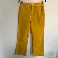 Tory Burch Bootcut Denim Pants in Gold Crest Woman Size 27