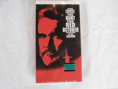 THE HUNT FOR RED OCTOBER (vhs) Sean Connery w. WATERMARK FACTORY SEALED Free Shp