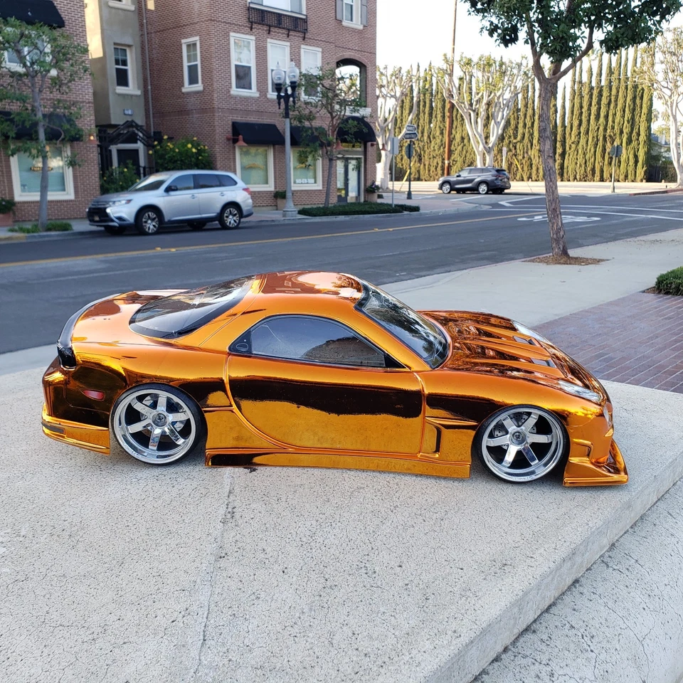 200mm 1/10 Custom Paint RX7 JDM 4Tec-2 drift HPI RDS DC10 YD2 MST TT02 Body Only - Image 3 of 4