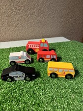 Melissa and Doug Emergency Vehicles, Set Of 5 Wooden