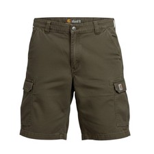 Carhartt Mens Relaxed Fit Ripstop Cargo Shorts Olive Green Size 36 Workwear