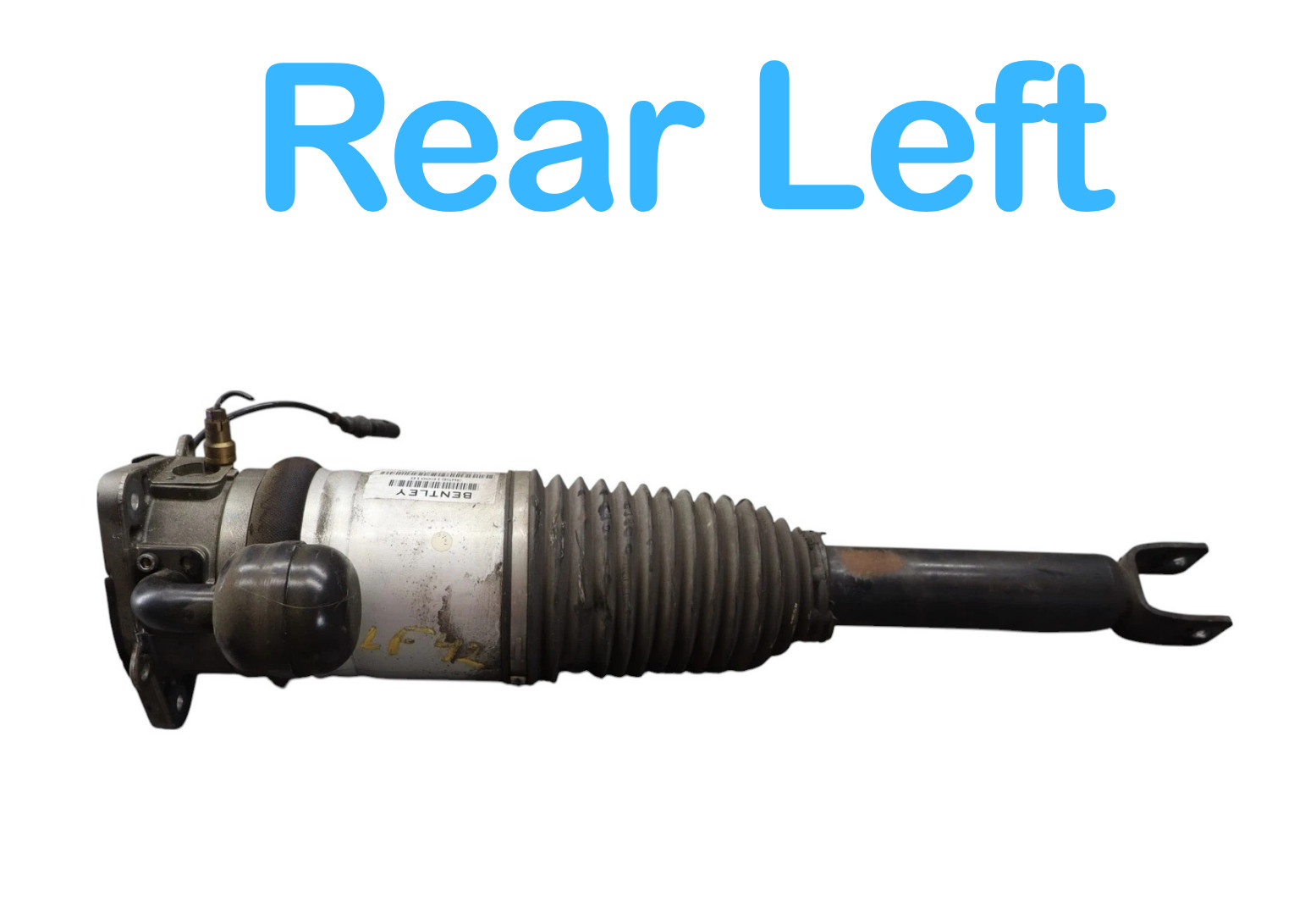 06-12 Bentley Continental Rear Left Air Suspension Shock Strut 3W5616001B Oem
