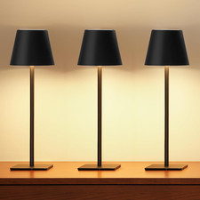 3 Pack Cordless Table Lamp, Battery Operated Lamp - Portable Waterproof Recharge
