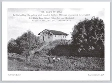 Historic Photograph Sacramento Sutter's Mill Gold Rush California Postcard