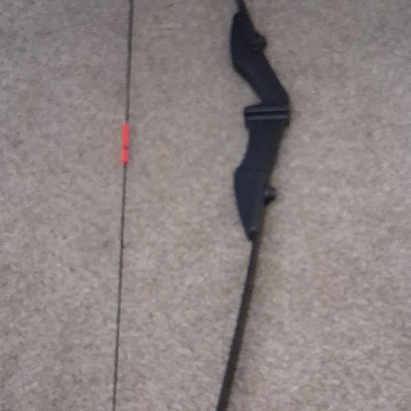 Black recurve bow, with Arrows 