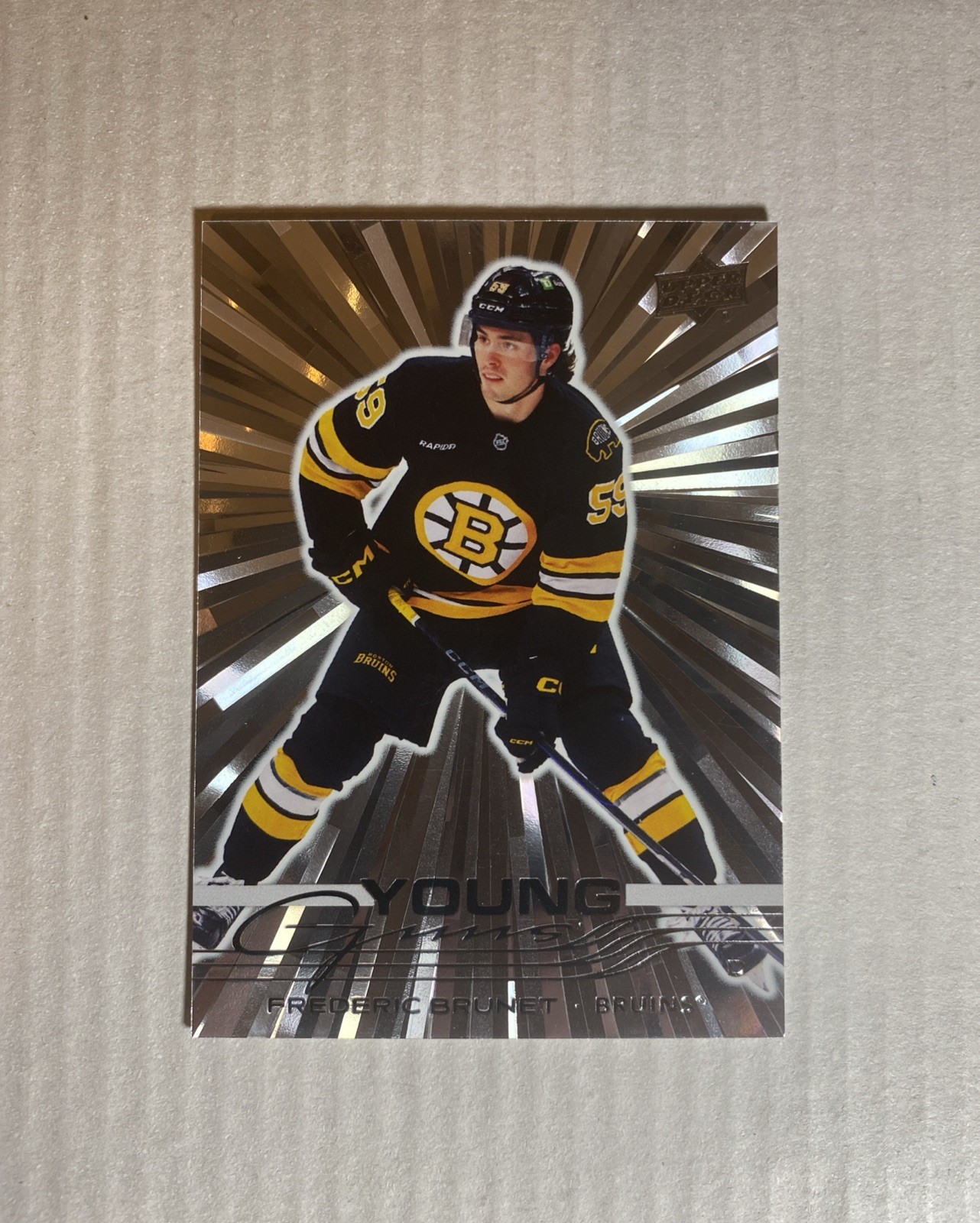 2025-26 Upper Deck Series 2 - Young Guns Frederic Brunet #489 Outburst (RC)