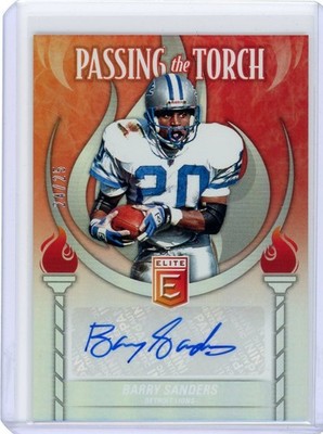2024 Donruss Elite Football Passing the Torch Auto Barry Sanders Auto #24/25
