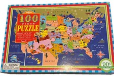 Map Of USA Puzzle For Kids 100 Large Pieces Educational United States Puzzles