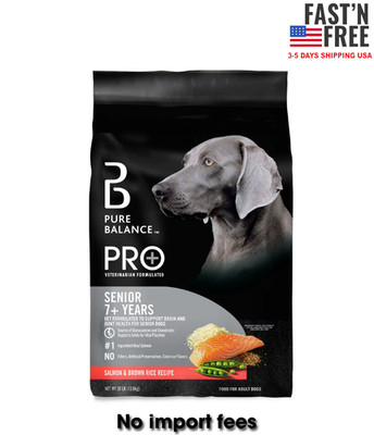 Pure Balance Pro+ Senior Salmon & Brown Rice Recipe Dry Dog Food, 30 lbs