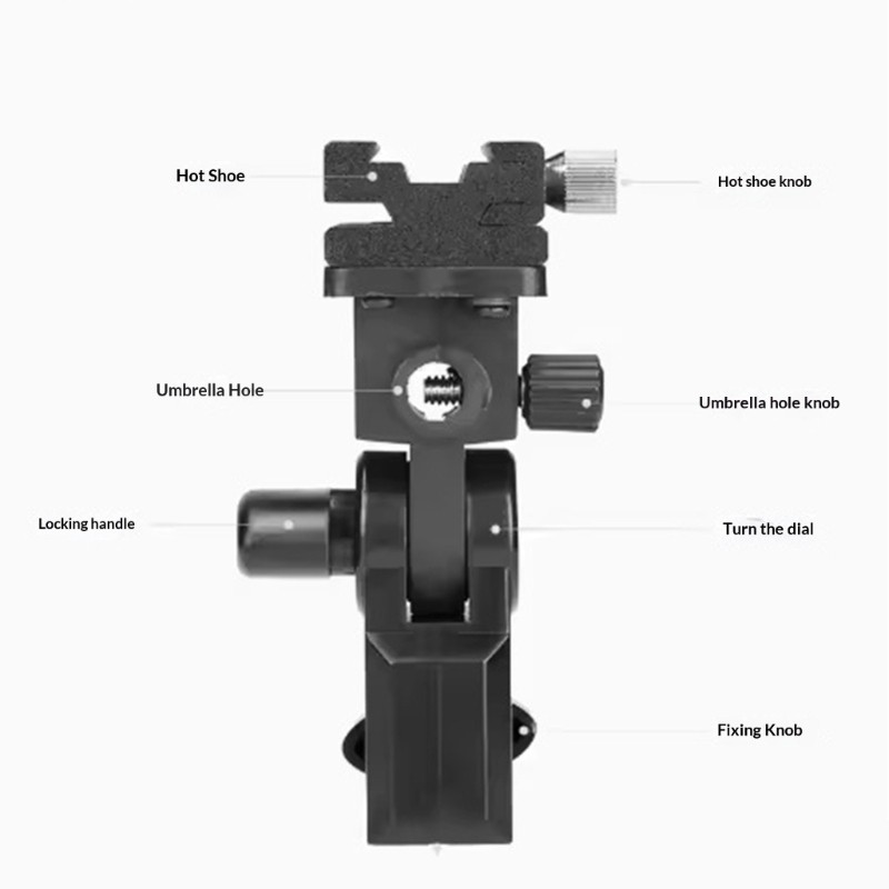 Detachable Hot Shoe Speedlite Bracket Professional Camera Flash ...
