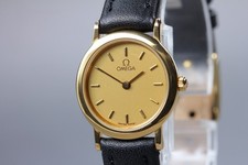 Omega De Ville Vintage 1991 Quartz Gold Dial Ref.595.0097.2 Donna [Near Mint]