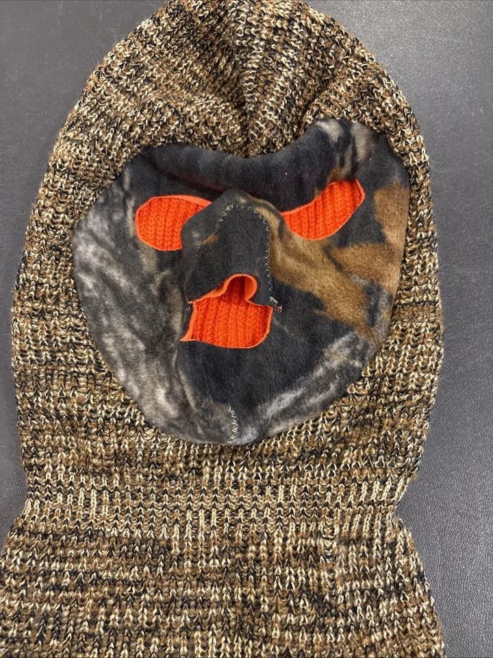 De Colección Para Hombres Camuflaje Reversible Tejido Máscara Sombrero Máscara de Esquí Caza Hecho en EE. UU. Foto 2 de 4