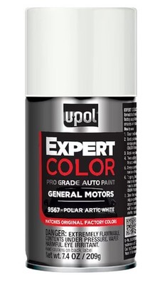 U-POL Expert Spray Paint for GM Polar Artic White 9567 , upgm201 7.4 Oz