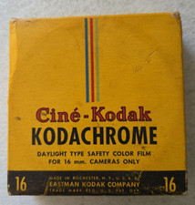 SEALED CAN TIN NEW CINE-KODAK 16MM NO.365 KODACHROME COLOR FILM 100' feet