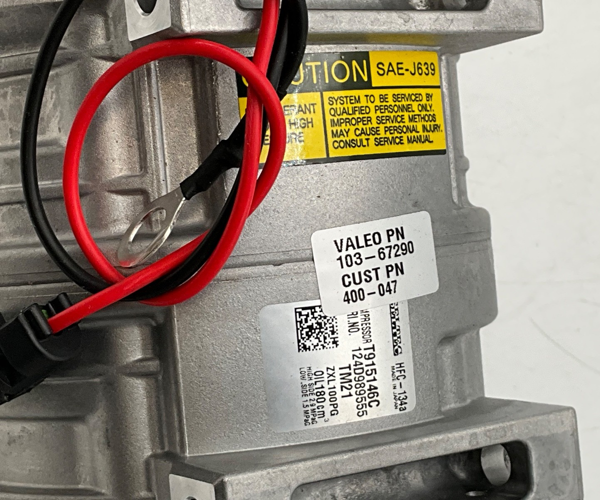 VALEO AC COMPRESSOR, TM21, 103-67290, T915146C, ZXL100PG, HFC-134A