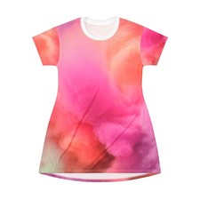 Vibrant Pink T-Shirt Dress, Casual Summer Dress, Boho Chic Clothing, [...]