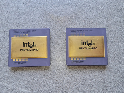 2x Intel Pentium Pro 200MHz KB80521EX200 256K Socket 8 CPU Prozessor   ungeteste