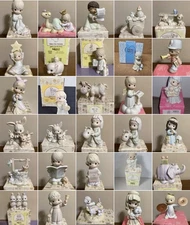 Enesco Precious Moments Porcelain Nativity Figurines