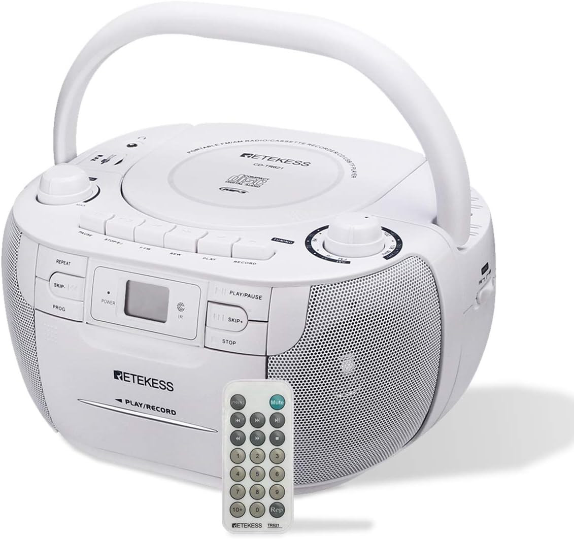 Boombox Retekess TR621 Radio Portatile AM FM a Batterie per Esterni