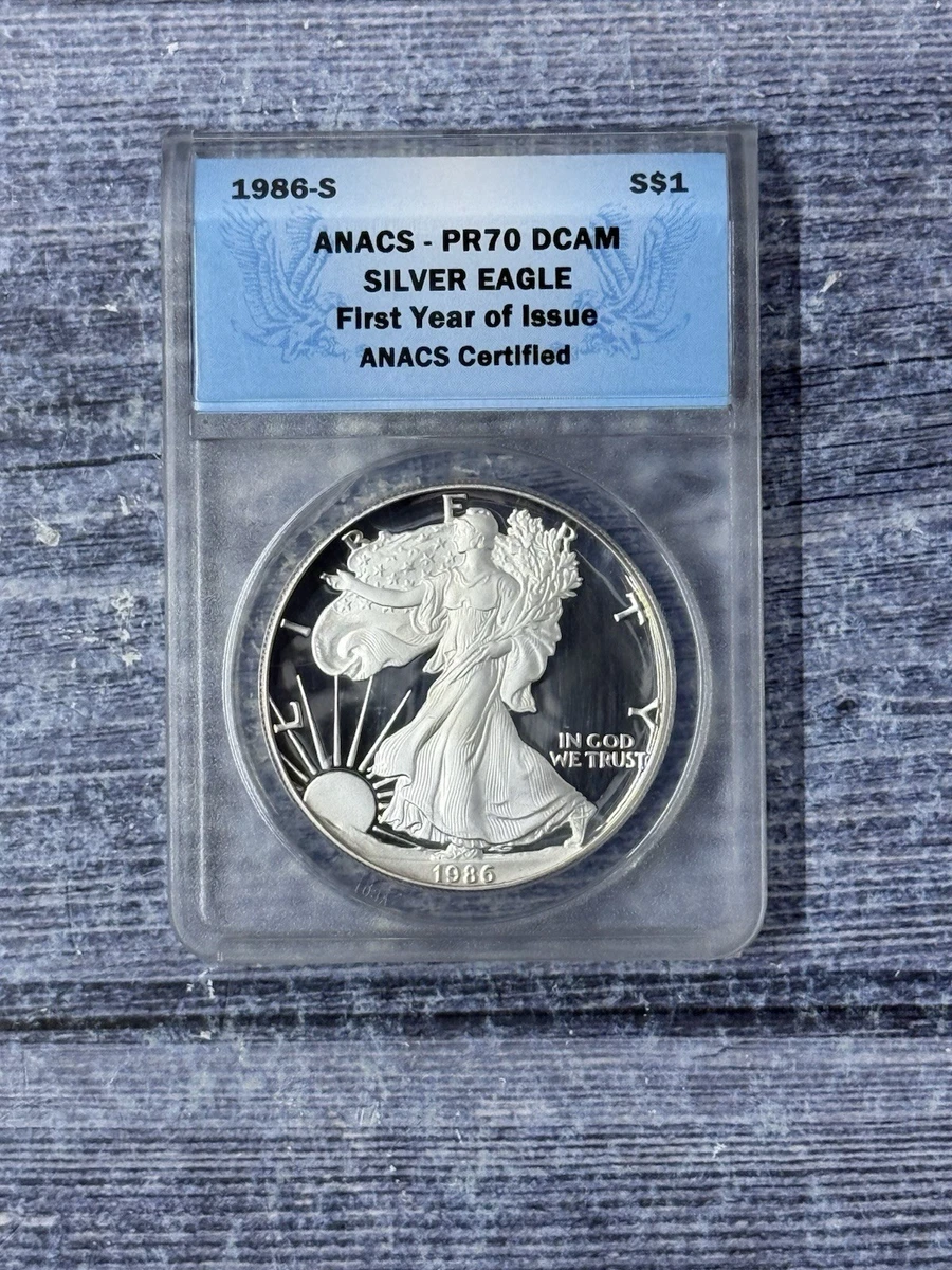 1986 American Eagle PR 70 Graded Silver Bullion Coins for sale | eBay