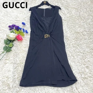 Robe Gucci Vintage : Sans Manches Cache Coeur Noir Or XS Mode Femme