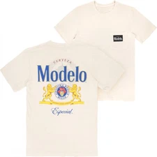 Modelo Especial Premium Super Soft Heavyweight Front Pocket Back-Print T-Shirt 