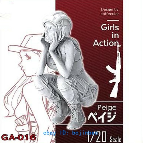 Unpainted Unassembled 1/20 Scale Girls In Action Paige Resin Figure ...