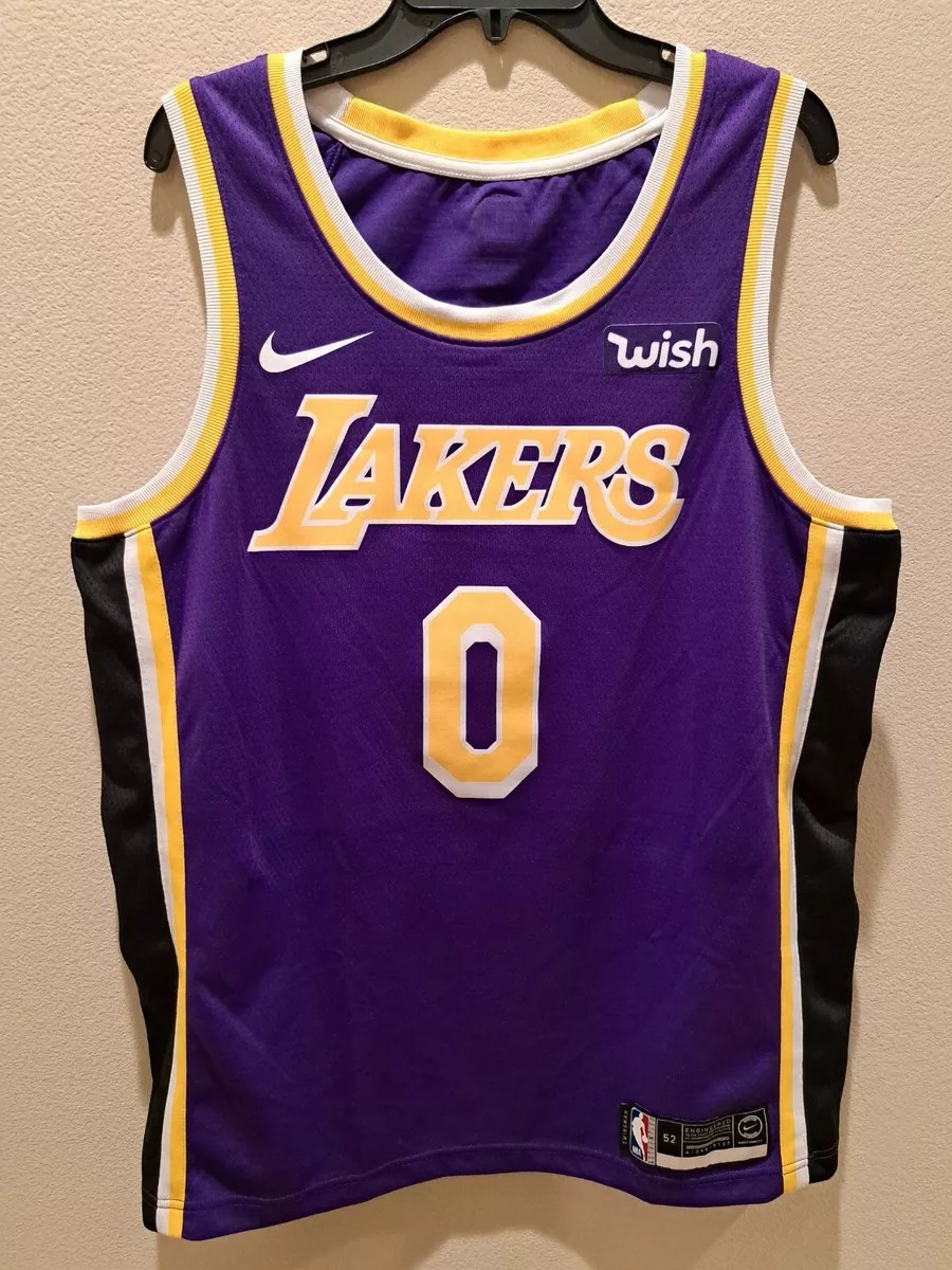 Nike Kyle Kuzma 0 LA Lakers Away Swingman Statement Edition Jersey Men s XL